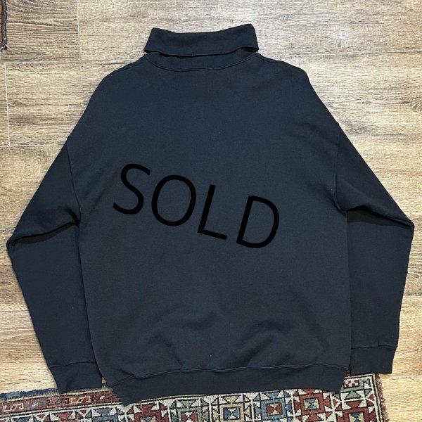 画像3: 【ビンテージ】USA製【BRITANIA】ブリタニア【黒】無地【タートルネックスウェット】【サイズXL】  (3)