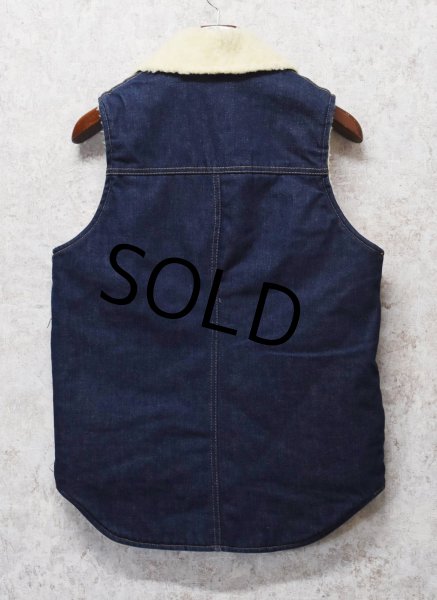 画像3: ~90's【USA製】ビンテージ【wiman】裏ボア付き【デニムベスト】【ベスト】【サイズS】  (3)