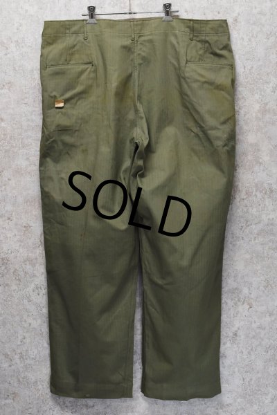 画像6: 【デッドストック】40's【ビンテージ】【米軍実物】U.S.ARMY【M-42】【HBTパンツ】フィールドトラウザーズ【44×31】   (6)