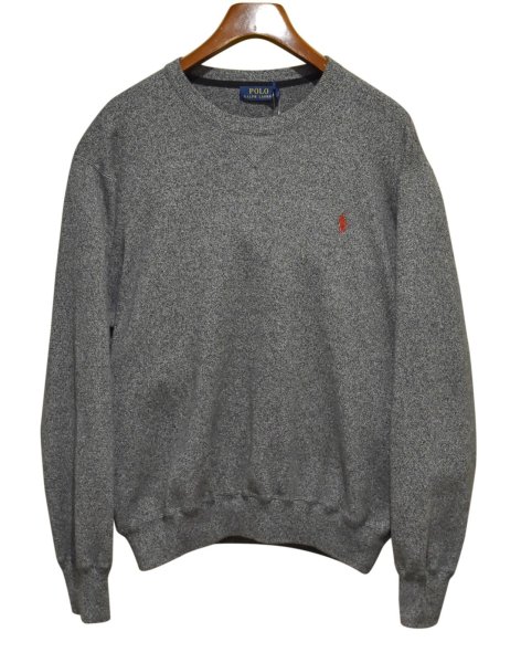 画像1: 【ラルフローレン】POLO RALPH LAUREN【チャコール】【コットンセーター】【サイズXL】  (1)