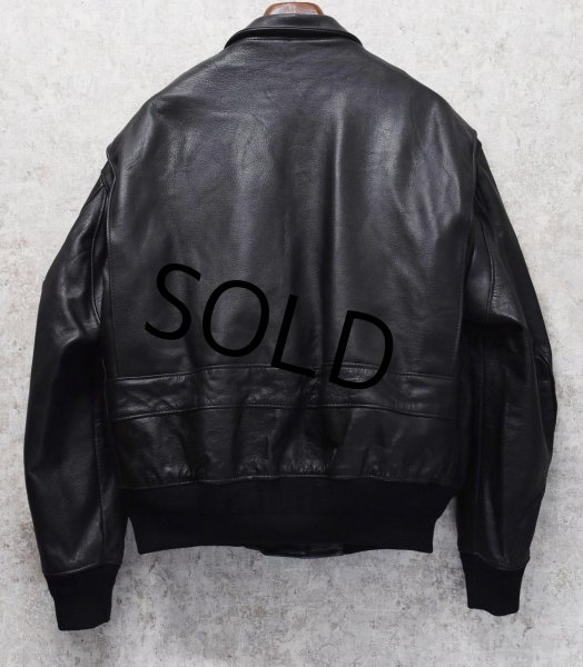 画像3: 【USA製】ビンテージ【VF Imagewear】【黒】【A-2タイプ】【レザージャケット】【サイズXL】  (3)
