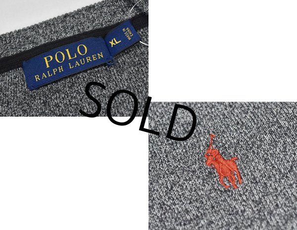 画像2: 【ラルフローレン】POLO RALPH LAUREN【チャコール】【コットンセーター】【サイズXL】  (2)