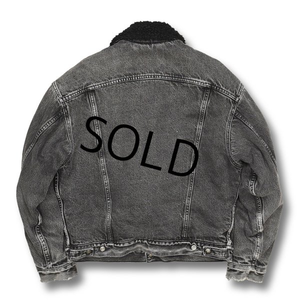 画像3: 【USA製】90’s ビンテージ【Levis】リーバイス【AUTHENTIC】【オールブラック】ボア付きジャケット【サイズM】  (3)