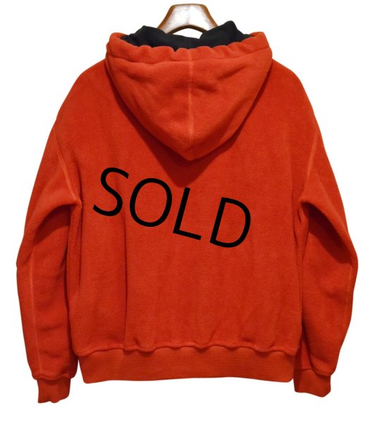 画像3: 90's~ デッドストック【POLO SPORT】【ポロスポーツ】【ビンテージ】【ラルフローレン】赤×黒【ハーフジップフリースパーカー】【フリースアノラックパーカー】【サイズM】  (3)