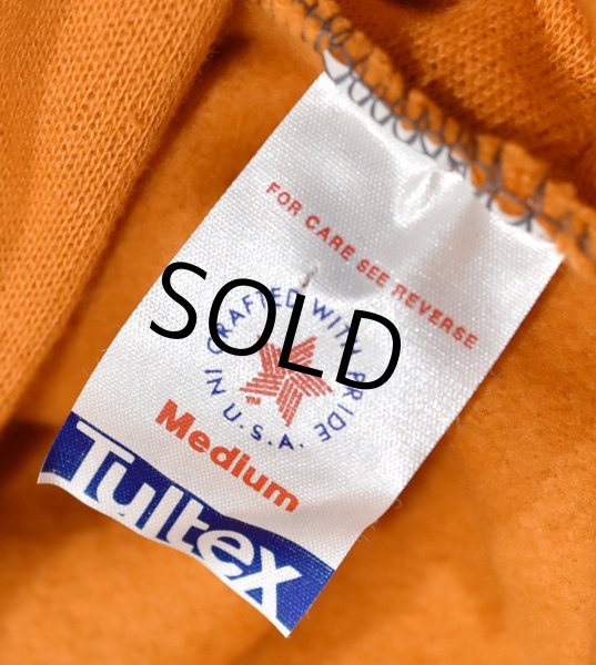 画像2: ほぼ未使用!! 80's~【USA製】【ビンテージ】【Tultex】【タルテックス】【オレンジ】【無地パーカー】【サイズM】  (2)