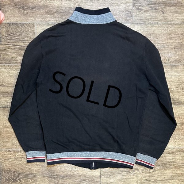 画像3: 【USA製】【ビンテージ】【CAMPUS】【キャンパス】【黒xグレーリブ】【ジップアップスウェットカーディガン】【サイズM】  (3)