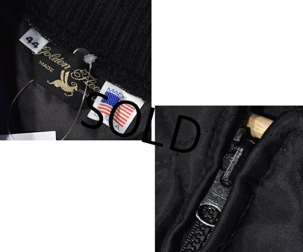 画像2: ほぼ未使用!!【USA製】【ビンテージ】【ゴールデンフリース】【黒】【キルティングベスト】US44  (2)