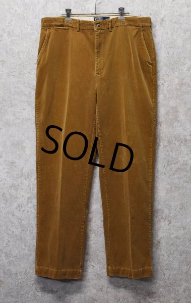 画像1: ビンテージ【ラルフローレン】POLO RALPH LAUREN【キャメル】【コーデュロイパンツ】【36×32】  (1)