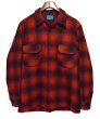 画像1: 程度良好!!【USA製】70’ｓ【ビンテージ】【ペンドルトン】Pendleton【赤×黒】【オンブレチェック】【ウールシャツ】【サイズＬ】  (1)