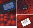 画像2: 程度良好!!【USA製】70’ｓ【ビンテージ】【ペンドルトン】Pendleton【赤×黒】【オンブレチェック】【ウールシャツ】【サイズＬ】  (2)