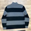 画像3: 【ラルフローレン】POLO RALPH LAUREN【黒ｘチャコール】ボーダー 針抜き【タートルネックロンT】【サイズＭ】  (3)