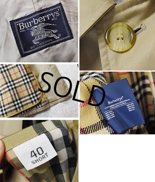 画像2: ビンテージ【バーバリー】【Burberry's】【取り外し可能ライナー付き】【ステンカラーコート】【40S】   (2)