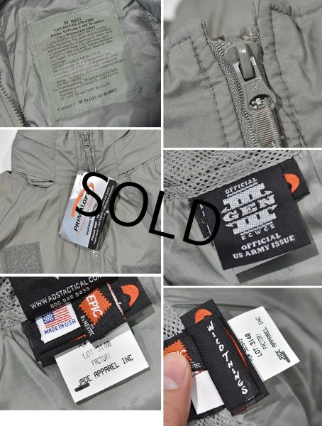 画像2: 【デッドストック】【米軍実物】ワイルドシングス製【ECWCS】【GENIII】【レベル7】【プリマロフトジャケット】【M-R】  (2)
