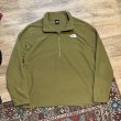 画像4: ビンテージ【ノースフェイス】【the north face】【オリーブ】ハーフジップフリース【ハーフジップカットソー】【サイズXL】  (4)