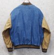 画像3: 90's【ビンテージ】【Dun brooke】ダンブルック【デニム×コットン】袖切替【スタジャン】【サイズＬ】  (3)