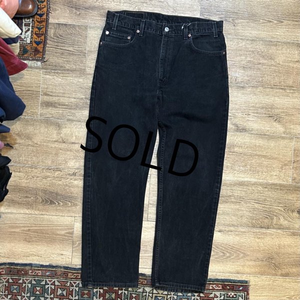 画像2: 00's~【ビンテージ】【LEVI'S】【リーバイス５０５】505【黒】【デニムパンツ】ブラックデニム【36×30】  (2)