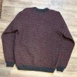 画像3: 80’s ノルウェー製【L.L.Bean】【ＬＬビーン】【バーズアイ】【チャコール×赤】【ウールニットセーター】【サイズＬ】  (3)
