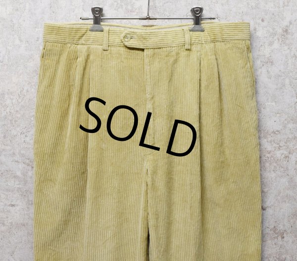 画像3: イタリー製【イタリア製】【ビンテージ】【Paul Stuart】【ポールスチュアート】ベージュ【2タック】【コーデュロイスラックス】【サイズ36】  (3)