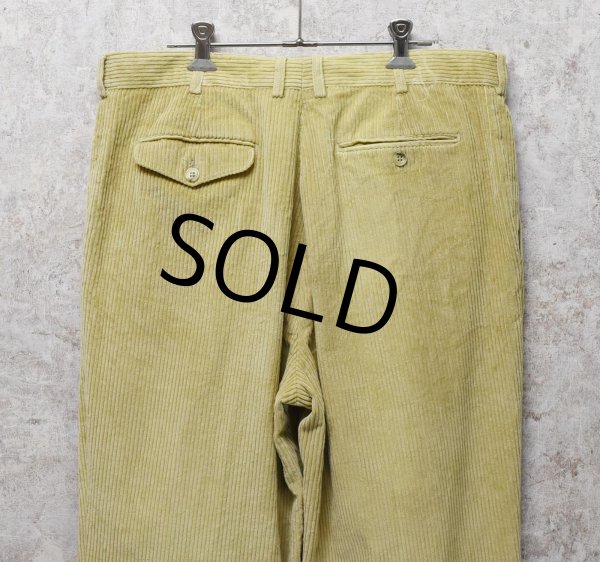 画像4: イタリー製【イタリア製】【ビンテージ】【Paul Stuart】【ポールスチュアート】ベージュ【2タック】【コーデュロイスラックス】【サイズ36】  (4)