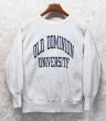 画像1: 90's【USA製】【Champion】【チャンピオン】RW【リバースウィーブ】オールドドミニオン大学【カレッジスウェット】【グレー】【サイズL】  (1)