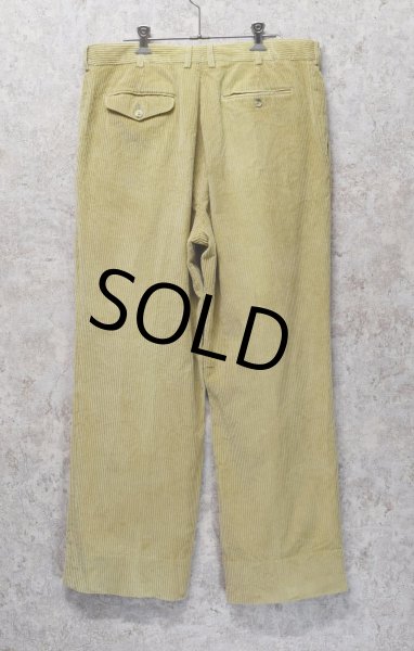 画像5: イタリー製【イタリア製】【ビンテージ】【Paul Stuart】【ポールスチュアート】ベージュ【2タック】【コーデュロイスラックス】【サイズ36】  (5)