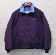 画像4: 90's【ビンテージ】L.L.Bean【ＬＬビーン】【紫×紺リブ】裏地フリース【ウォームアップジャケット】【メンズＭ程度】  (4)