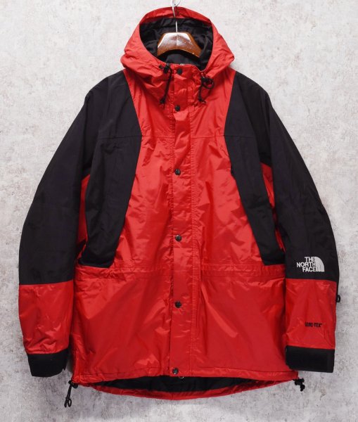 画像1: 90’s~【ビンテージ】【The north face】【ザ ノースフェイス】赤ｘ黒【ゴアテックスマウンテンパーカー】  (1)