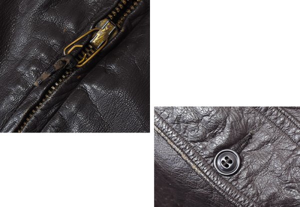 画像2: 60's【米軍実物】【ビンテージ】【U.S.NAVY】【G-1】【フライトジャケット】【US42程度】  (2)