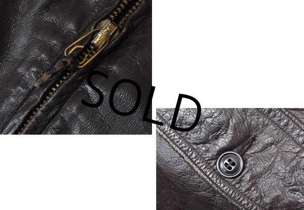 画像2: 60's【米軍実物】【ビンテージ】【U.S.NAVY】【G-1】【フライトジャケット】【US42程度】  (2)