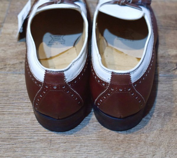 画像4: 【ブルックスブラザーズ】【茶色×白】【オールデン】メダリオン【タッセルローファー】【9 1/2 2E】【27.5cm程度】  (4)