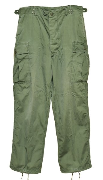 画像1: 【60's】【米軍実物】【ビンテージ】 【U.S.ARMY】【ノンリップ】【1st】【初期型】【ジャングルファティーグパンツ】【M-R】  (1)