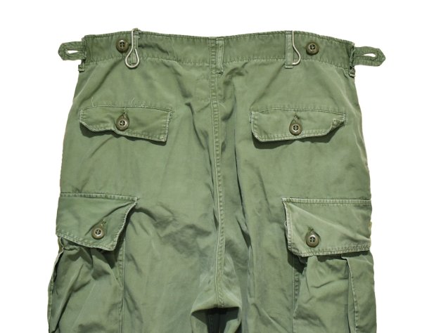 画像4: 【60's】【米軍実物】【ビンテージ】 【U.S.ARMY】【ノンリップ】【1st】【初期型】【ジャングルファティーグパンツ】【M-R】  (4)