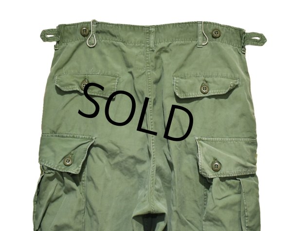 画像4: 【60's】【米軍実物】【ビンテージ】 【U.S.ARMY】【ノンリップ】【1st】【初期型】【ジャングルファティーグパンツ】【M-R】  (4)