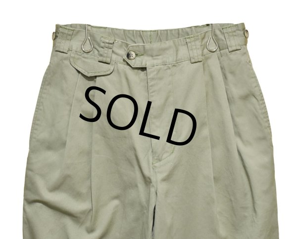 画像1: 【ビンテージ】【オールドギャップ】【GAP】ギャップ【オリーブ】【２タック】【コットンパンツ】【30×34】  (1)