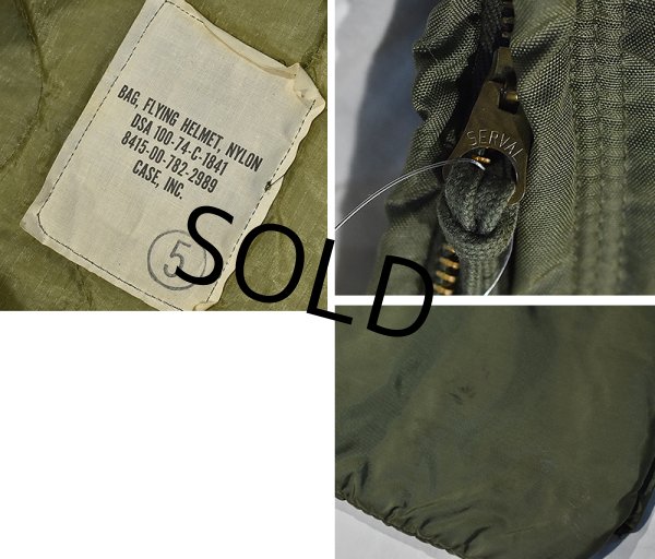 画像2:  70's【ビンテージ】【米軍実物】【USAF】【ヘルメットバッグ】  (2)