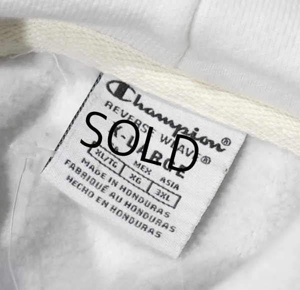 画像2: 【チャンピオン】【Champion】ビンテージ【白】【目無し】【無地】【リバースウィーブパーカー】【サイズXL】  (2)