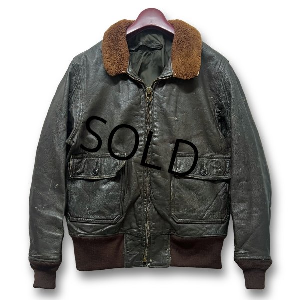 画像1: 60's【米軍実物】【ビンテージ】【U.S.NAVY】【G-1】【フライトジャケット】【US42程度】  (1)