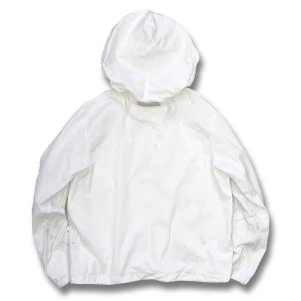 画像3: 40's【U.S.NAVY】ビンテージ【白】【サルベージパーカー】【サイズM】  (3)