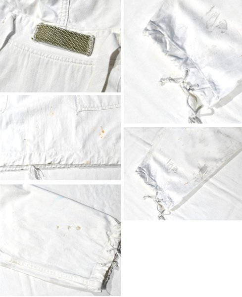 画像2: 40's【U.S.NAVY】ビンテージ【白】【サルベージパーカー】【サイズM】  (2)