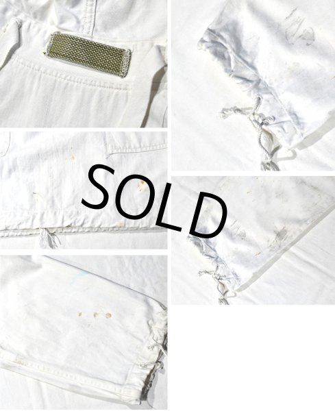 画像2: 40's【U.S.NAVY】ビンテージ【白】【サルベージパーカー】【サイズM】  (2)