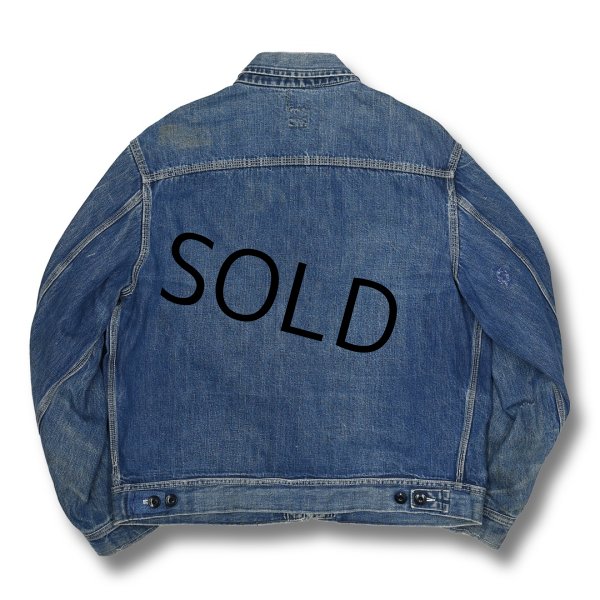 画像3: 【60’s】【USA製】【ビンテージ】【LEE】【リー】【91-B】【デニムブルゾン】【デニムジャケット】US46R  (3)