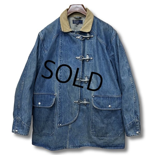 画像1: 90's【ビンテージ】【ラルフローレン】POLO RALPH LAUREN 【デニムジャケット】【ファイヤーマンジャケット】【サイズL】   (1)
