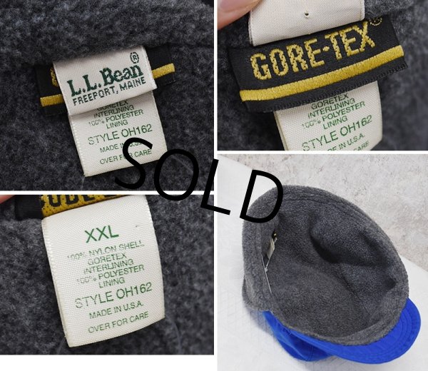 画像2: 【USA製】【ビンテージ】【L.L.Bean】エルエルビーン【青×裏地フリース】耳当て付き【ゴアテックス】【フリースキャップ】【サイズXXL】  (2)