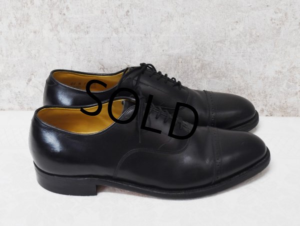 画像4: 【USA製】【ビンテージ】【ジョンストン&マーフィー】JOHNSTON&MURPHY【アリストクラフト】ARISTOCRAFT 【黒】ストレートチップ【10 C/A】【28cm程度】  (4)