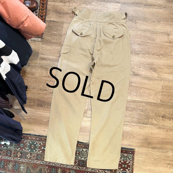 画像3: 50’s【ビンテージ】【イギリス軍】2タック【ベージュ】グルカパンツ【サイズ1】  (3)
