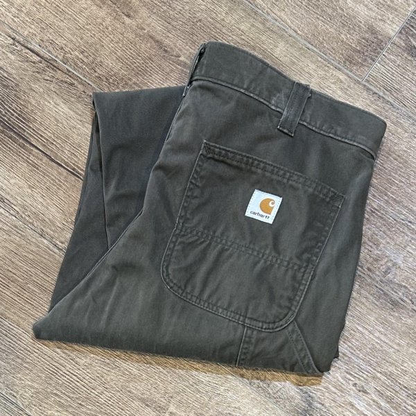 画像1: 【ビンテージ】【カーハート】【carhartt】ブラウン【ペインターパンツ】【36ｘ32】  (1)