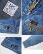 画像2: 【60’s】【USA製】【ビンテージ】【LEE】【リー】【91-B】【デニムブルゾン】【デニムジャケット】US46R  (2)