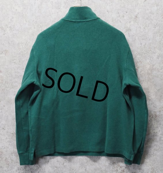 画像3: 【ラルフローレン】POLO RALPH LAUREN【緑】【無地】【ハーフジップ】【コットンセーター】【サイズL】   (3)