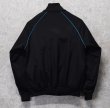 画像3:  ビンテージ【ＰＵＭＡ】プーマ【黒ｘ青ライン】ポリエステル【トラックジャケット】【サイズM】  (3)