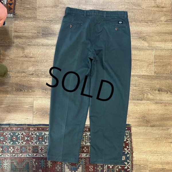 画像4: 90's【USA製】【DOCKERS】リーバイス　ドッカーズ【緑】【２タック】コットンパンツ【34ｘ29】  (4)